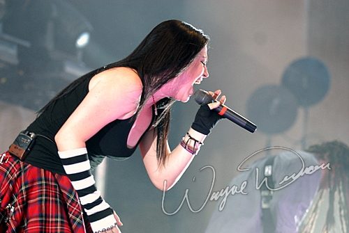 Evanescence at Verizon Wireless Music Center Noblesville, IN on August 10, 2007 &mdash; concert photo by Wayne Dennon