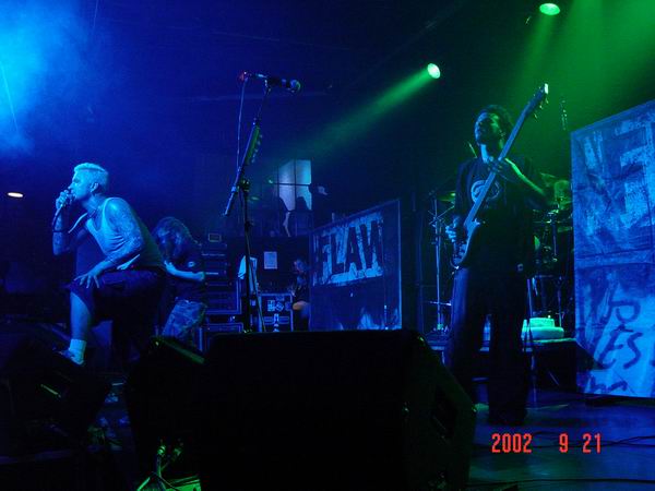 Flaw at Metropol Pittsburgh, PA on September 21, 2002 &mdash; concert photo by Wayne Dennon