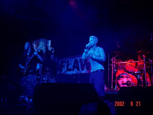 Flaw at Metropol Pittsburgh, PA on September 21, 2002 &mdash; concert photo by Wayne Dennon