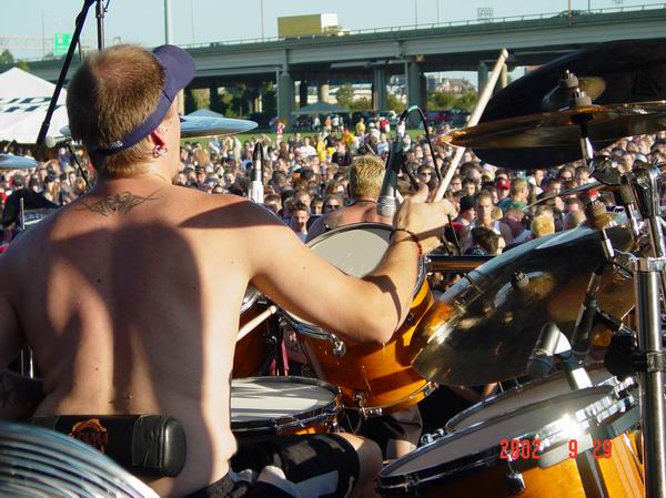 Flaw at Waterfront Park Louisville, KY on September 29, 2002 &mdash; concert photo by Wayne Dennon