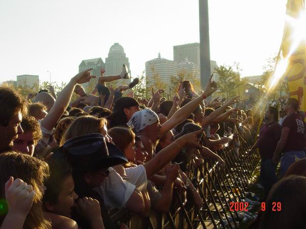 Flaw at Waterfront Park Louisville, KY on September 29, 2002 &mdash; concert photo by Wayne Dennon