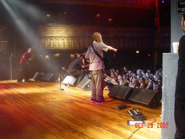 Flaw at Unknown Venue Somewhere, US on October 29, 2002 &mdash; concert photo by Wayne Dennon