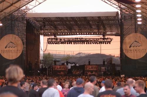 Flaw at Tower City Ampitheater Cleveland, OH on September 15, 2003 &mdash; concert photo by Wayne Dennon