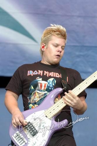 Hoobastank at Rolling Rock Town Fair Latrobe, PA on July 31, 2004 &mdash; concert photo by Wayne Dennon