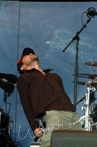 Hoobastank at Rolling Rock Town Fair Latrobe, PA on July 31, 2004 &mdash; concert photo by Wayne Dennon
