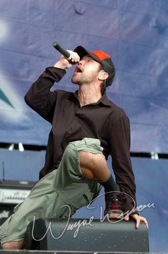 Hoobastank at Rolling Rock Town Fair Latrobe, PA on July 31, 2004 &mdash; concert photo by Wayne Dennon