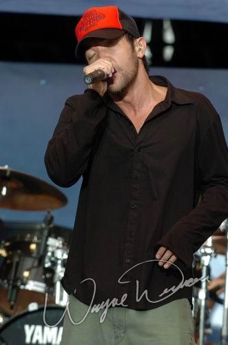 Hoobastank at Rolling Rock Town Fair Latrobe, PA on July 31, 2004 &mdash; concert photo by Wayne Dennon