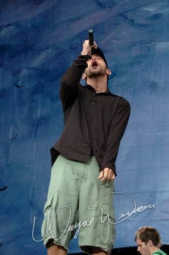 Hoobastank at Rolling Rock Town Fair Latrobe, PA on July 31, 2004 &mdash; concert photo by Wayne Dennon
